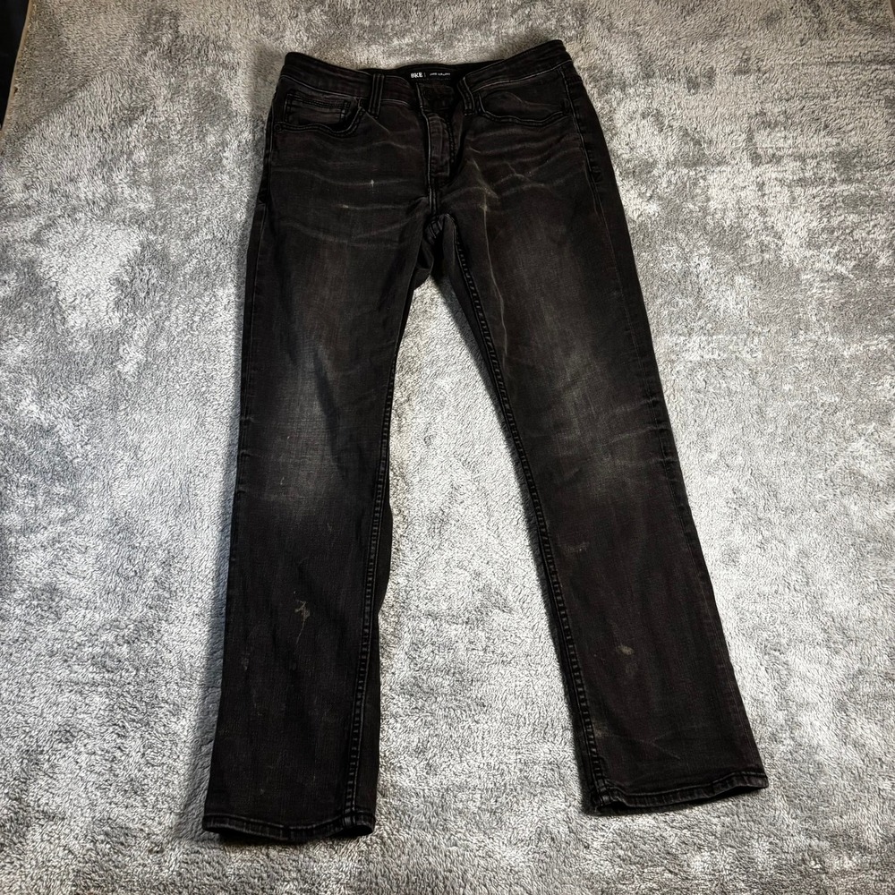 BKE Jake Straight Jeans Mens 32x30 Faded Black Denim Straight Leg Pants